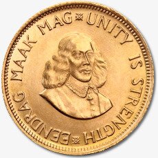 Золотая монета 2 Южноафриканский Ранд 1961-1983 (Krugerrand)