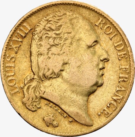 20 Franc Louis XVIII Gold Coin | 1814-1824