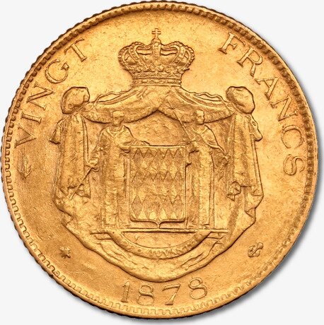20 Francs Charles III Monaco | Gold | 1878 - 1879