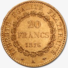 20 Französische Francs Stehender Engel (Genius) | Gold | 1871-1898