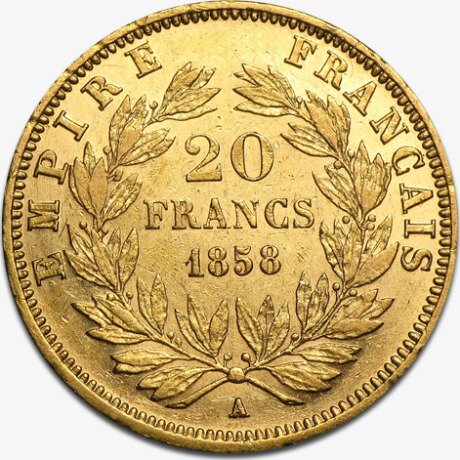 20 French Francs Napoleon III Bonaparte | Gold | Mixed Years
