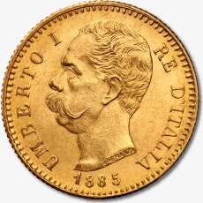 20 Liras Italianas Umberto I | Oro | 1879-1897
