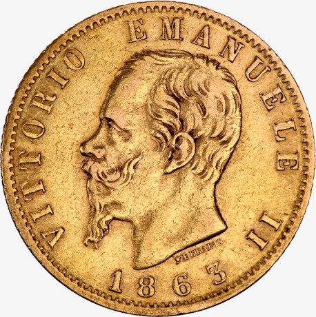 20 Liras Vittorio Emanuele II | Oro | 1861-1878