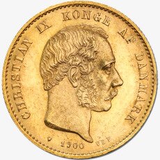 20 Corone | Cristiano IX di Danimarca | Oro | 1863-1906
