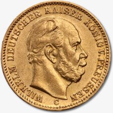 Золотая монета 20 Марок Вильгельма I 1871-1888