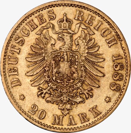 20 Mark King Otto Bavaria | Gold | 1886-1916