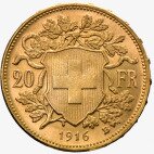 20 Francos Suizos Vreneli | Oro | 1897-1949