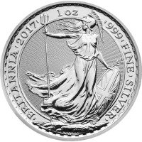 Серебряная монета Британия