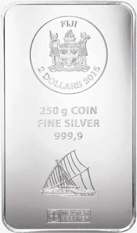 250g Fidżi Srebrna Moneta Sztabka | Argor-Heraeus