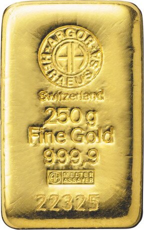 250g sztabka złota | Argor Heraeus