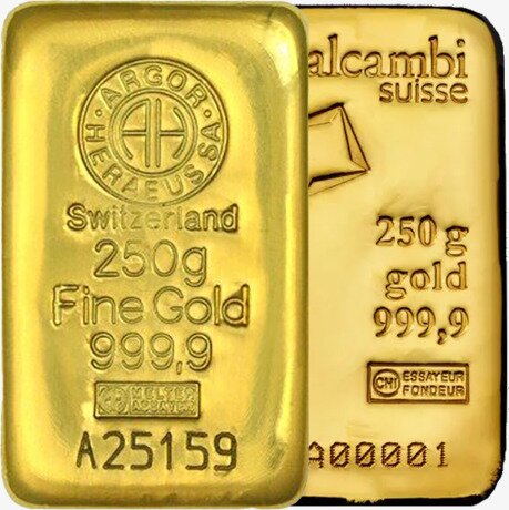 250g Gold Bar | Different manufacturer