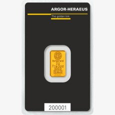 2 gr Lingotto d&#039;oro | Argor-Heraeus