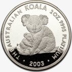 2 oz Koala | Platino | anni diversi