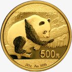 30g Chińska Panda Złota Moneta | Uszkodzona