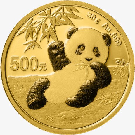 30g Panda Cinese | Oro | Danneggiata
