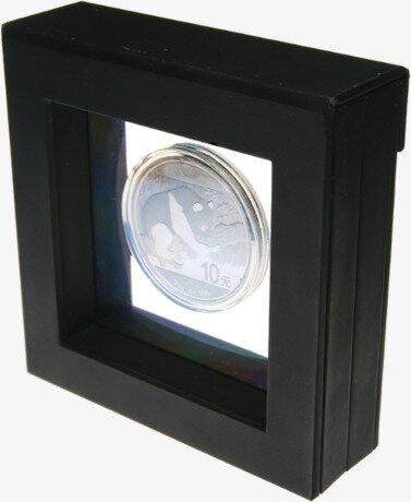 Cornice per monete 3D | Nero | 10cm x 10cm