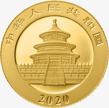 3g China Panda Gold Coin (2020)