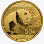Золотая монета Китайская Панда 3г 2016 (China Panda)