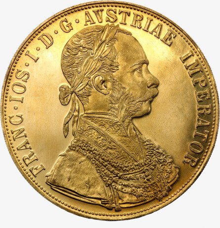 4 Dukaty Czworak Austria Złota Moneta | Nowe Bicie | Uszkodzona