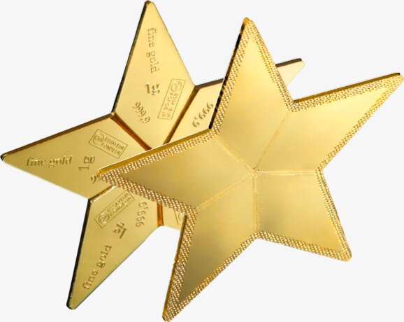 5 x 1g Combibar Estrella | Gold | Valcambi | Caja