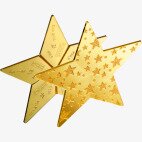 5 x 1g Combibar Estrella | Gold | Valcambi | Estrellas brillantes