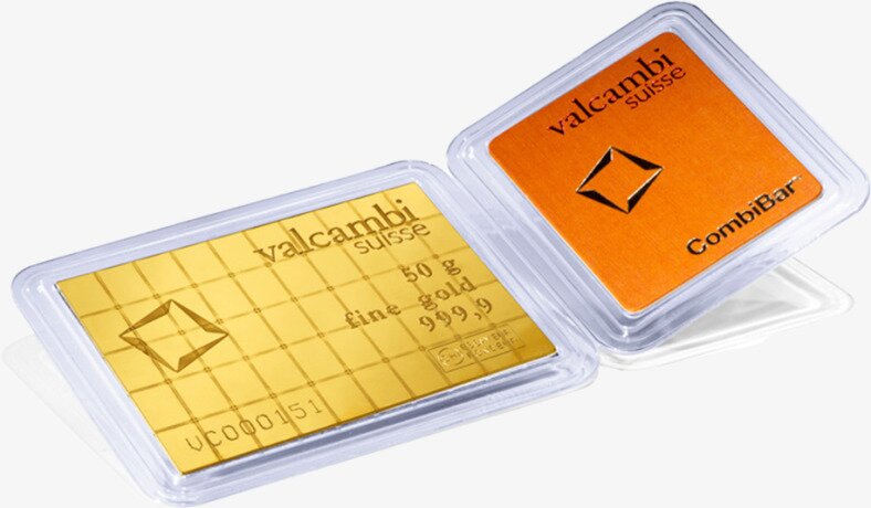50 x 1 gr Combibar® | oro | Valcambi