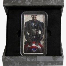 500g Captain America Lingotto d&#039;argento | Marvel