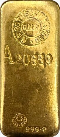 Золотой слиток 500г литой Rothschild