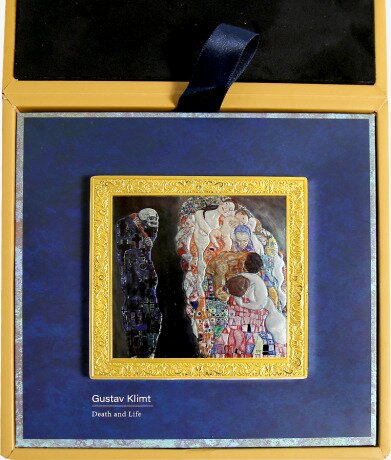 500g Gustav Klimt "Death and Life" Münzbarren | Silber