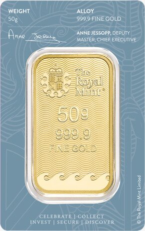 50g Britannia Gold Bar | Royal Mint