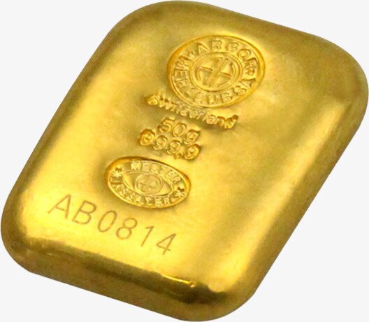 50g Gold Bar | Argor-Heraeus | Casted
