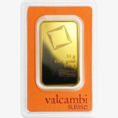 50g Lingote de Oro | Valcambi | Acuñada