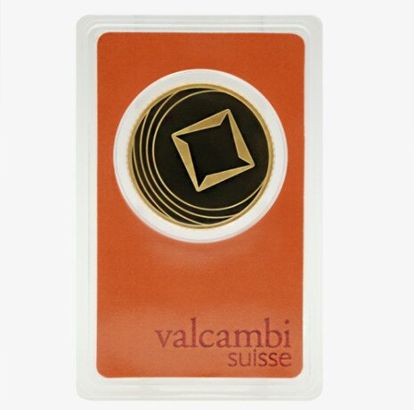 Золотой слиток 50r Valcambi | Round Bar