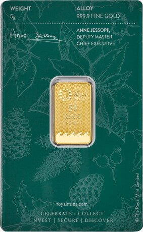 5g Lingot d'Or | Joyeux Noël | The Royal Mint