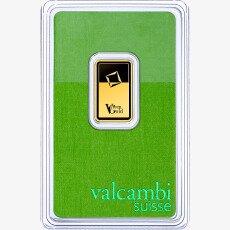 Золотой слиток 5г Valcambi | Green Gold