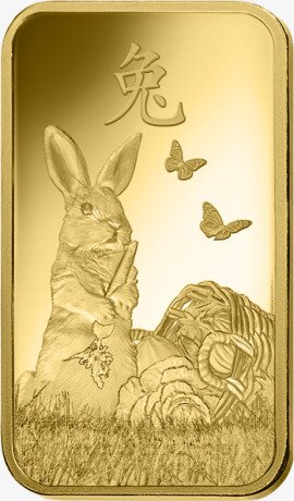 5g Lunar Rabbit Gold Bar | PAMP
