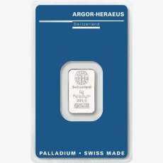 5g Lingot de Palladium | Argor-Heraeus