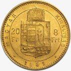 8 Forint 20 Francs Hungary | Gold | 1870 - 1892
