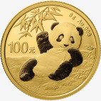 Золотая монета Китайская Панда 8 г 2020 (China Panda)