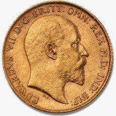 Pół Suwerena Edward VII Złota Moneta | Mieszane Roczniki