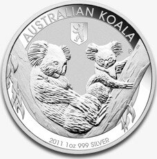 1 Uncja Koala Znak Berliński Niedźwiedź Srebrna Moneta | 2011