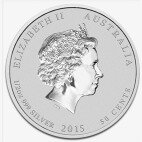 Серебряная монета Лунар II Год Козы 1/2 унции 2015 (Lunar II Goat)