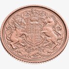 Памятная золотая монета Половина Соверена Карла III 2022