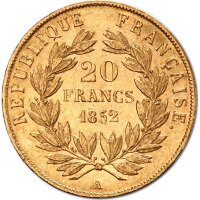 Französische Franc Goldmünzen