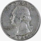 Серебряная монета Четверть Доллара Washington 1932-1965