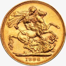 Soberano Victoria con velo | Oro | 1893-1901