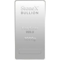 Silver bars and bullion