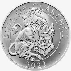 Zestaw dwóch monet 1 oz Tudor Beasts The Bull of Clarence Srebrna Moneta | Proof | 2023