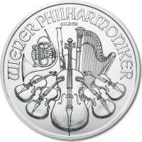 Серебряная монета Венская Филармония