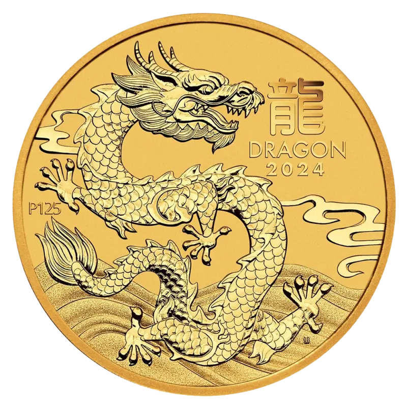 1/10 oz 2024 Lunar III Dragon Gold Coin | StoneX Bullion